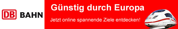DB Bahn Günstig durch Europa