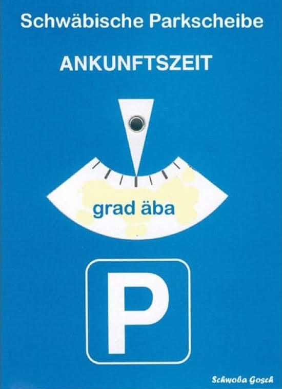 Schwäbische Parkscheibe